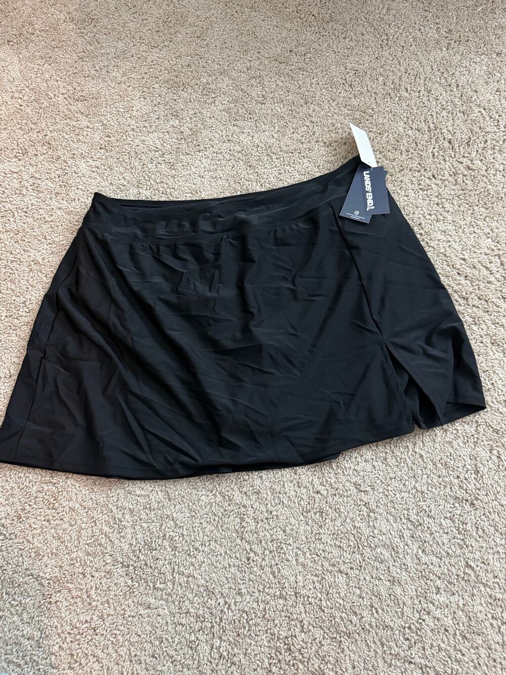 Lands’ End Black Solid Swim Skirt Women’s Size 2X New